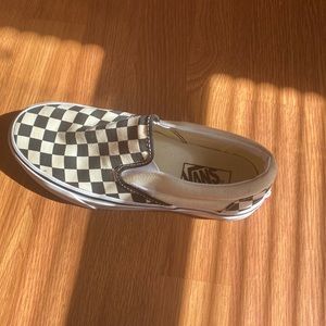 Black and white vans